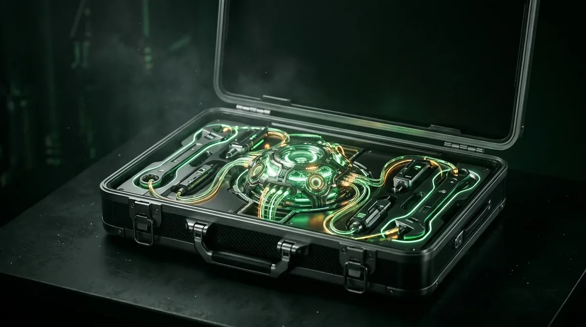 Caja de herramientas digital conectada a un núcleo